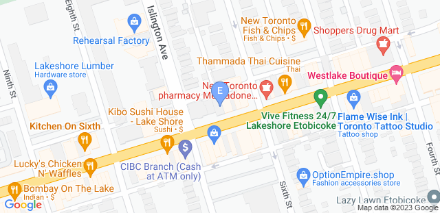 Map to Etobicoke BJJ